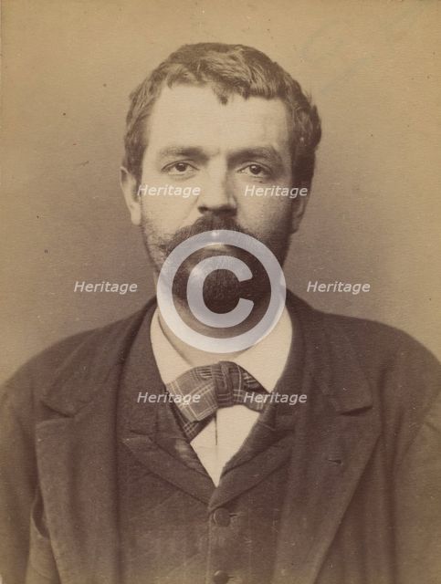 Braun. Frédéric, Charles. 28 ans. Fiché le 22/2/94., 1894. Creator: Alphonse Bertillon.