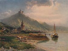 Braubach und die Marksburg (Braubach and Marksburg Castle), 1923. Creator: Nikolai of Astudin