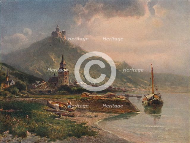 'Braubach und die Marksburg', (Braubach and Marksburg Castle), 1923. Creator: Nikolai of Astudin.
