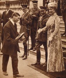 Bravery in civvies': laughs with the King and Queen, 1920s or 1930s (1935)