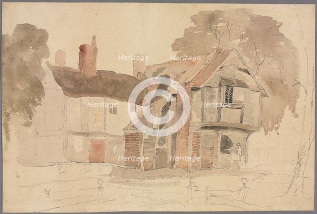 Bray Church Yard, 1807. Creator: John Varley (British, 1778-1842).