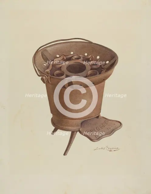 Brazier, c. 1939. Creator: Sarkis Erganian.
