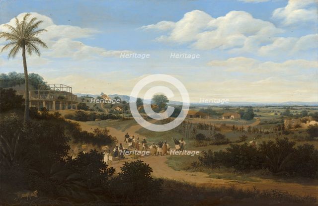Brazilian Landscape with a House under Construction, c1632-1680. Creator: Frans Post.