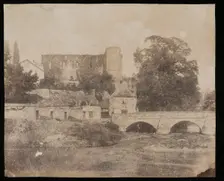 Brecon Castle, c1825-1875. Creator: Calvert Jones