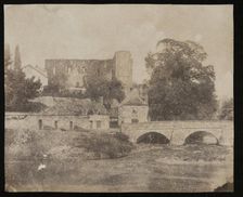 Brecon Castle, c1825-1875. Creator: Calvert Jones