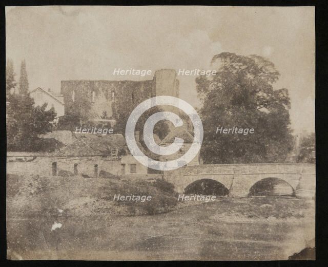 Brecon Castle, c1825-1875. Creator: Calvert Jones.