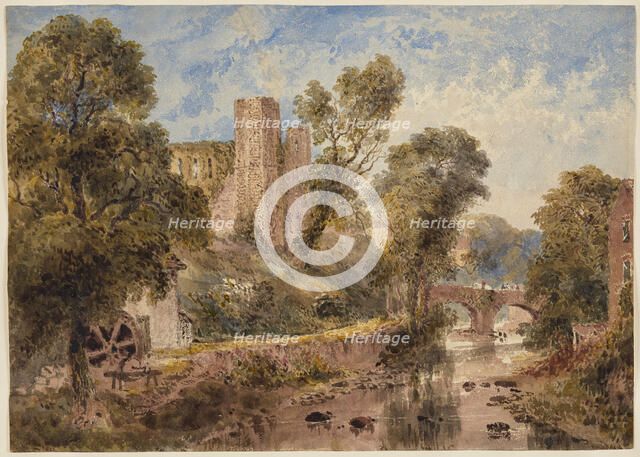 Brecon Castle, c1830-1850. Creator: Joseph Murray Ince.