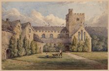 Brecon Priory, c1830-1850. Creator: Joseph Murray Ince