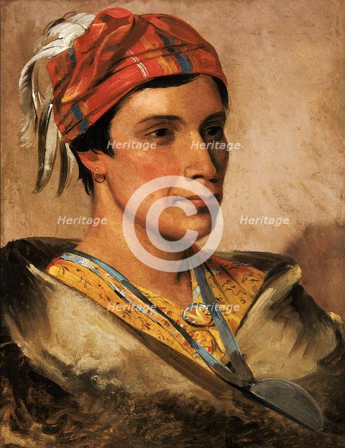 Bread, Chief of the Tribe, 1831. Creator: George Catlin.