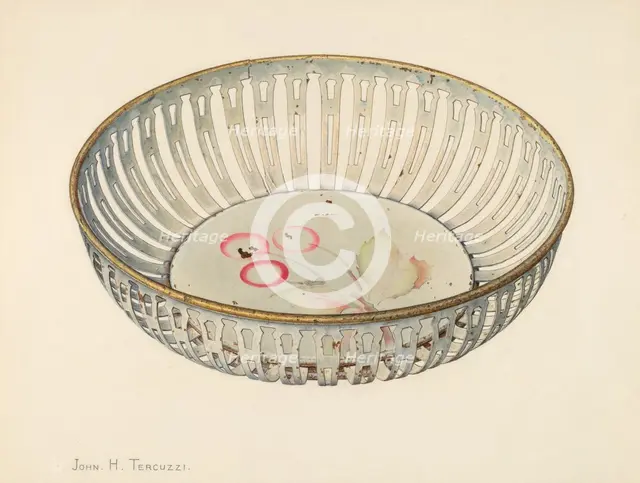 Bread Basket, c. 1940. Creator: John H. Tercuzzi.