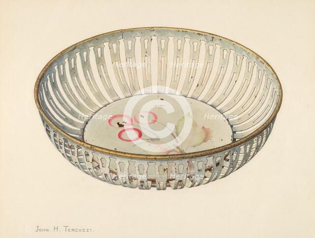 Bread Basket, c. 1940. Creator: John H. Tercuzzi.