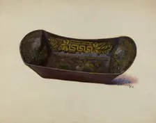 Bread or Apple Tray, 1936. Creator: Eugene Shellady