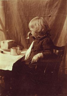 Bread & milk, 1894. Creator: Frances S. Allen