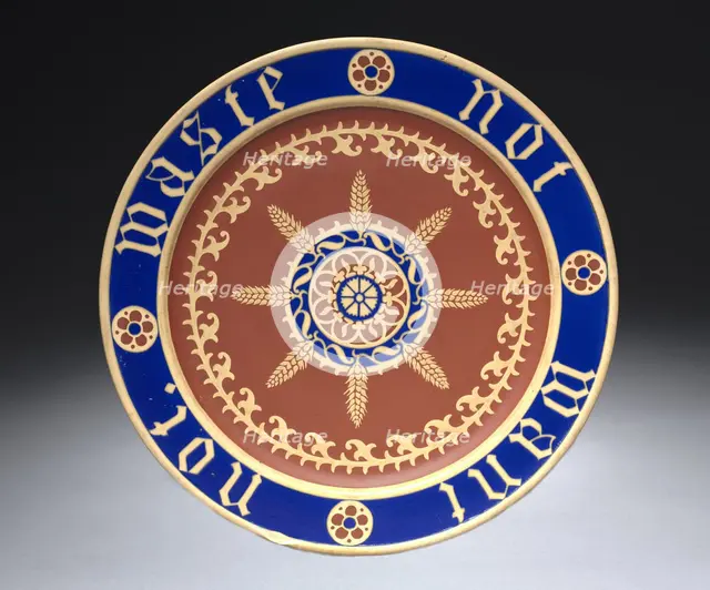 Bread Plate, c. 1850. Creator: Augustus Welby Northmore Pugin (British, 1812-1852).