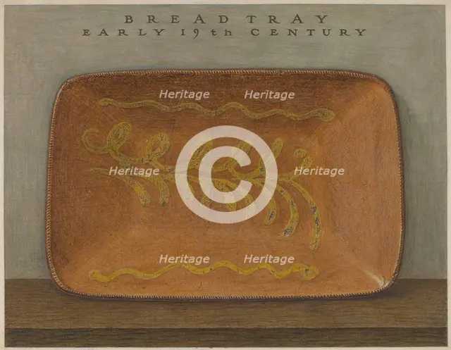Bread Tray, c. 1936. Creator: John Matulis.
