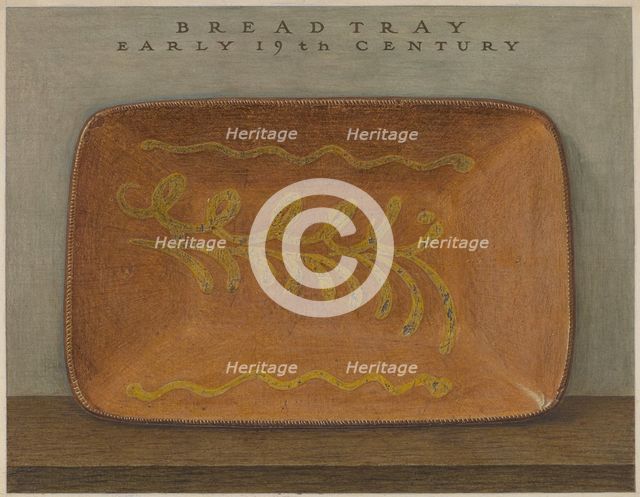 Bread Tray, c. 1936. Creator: John Matulis.