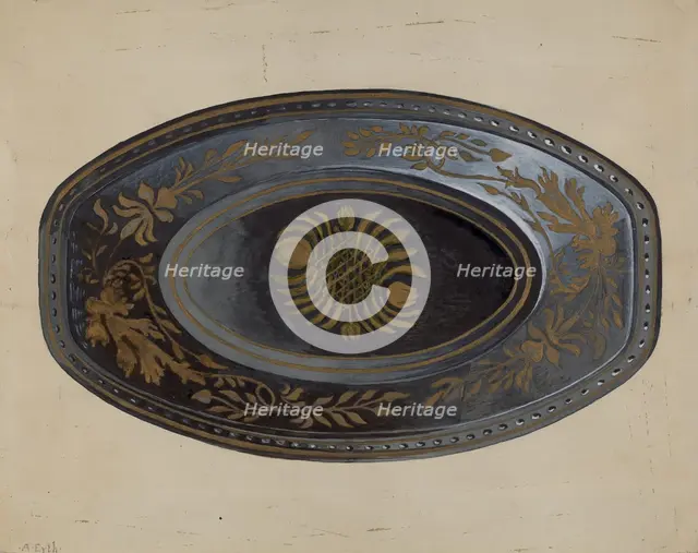 Bread Tray, c. 1937. Creator: Albert Eyth.