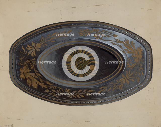 Bread Tray, c. 1937. Creator: Albert Eyth.