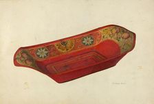 Bread Tray, c. 1941. Creator: Mildred Ford