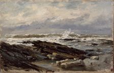 Breakers (Guéthary), c1881. Creator: Carlos de Haes