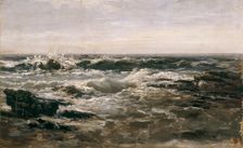 Breakers, (Lequeitio), c1872. Creator: Carlos de Haes