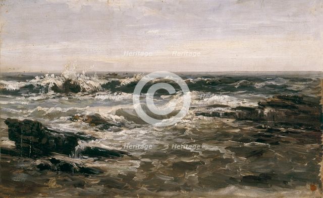 Breakers, (Lequeitio), c1872. Creator: Carlos de Haes.