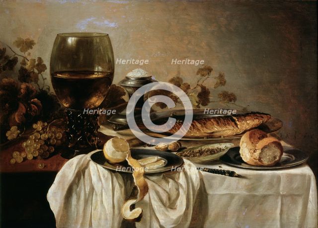 'Breakfast', 1646.  Artist: Pieter Claesz
