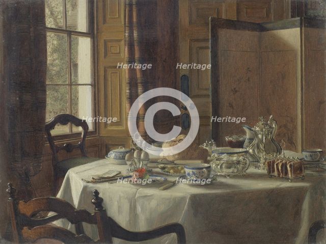 Breakfast, 1880. Creator: Hayllar, Mary (1862-1950).