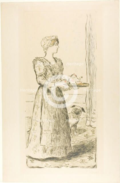 Breakfast, 1895. Creator: Jean Francois Raffaelli.