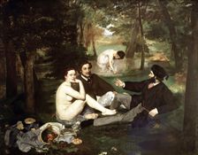 Breakfast on the Grass 1863, oil Painting by Edouard Manet