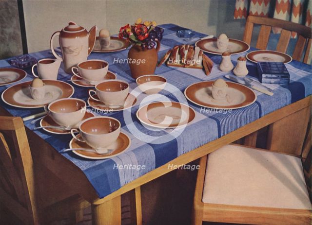 'Breakfast - A breakfast table arrangement by Bowman Bros. Ltd., London', 1939. Artist: Unknown.