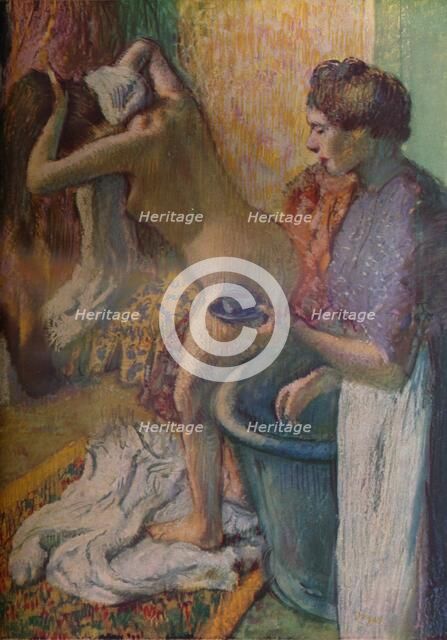 'Breakfast after a bath', 1883. Artist: Edgar Degas.
