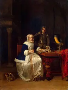 Breakfast c1660. Creator: Metsu, Gabriel (1629-1667)