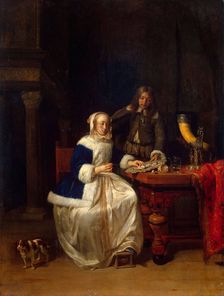 Breakfast c1660. Creator: Metsu, Gabriel (1629-1667)