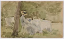 Breakfast in the Garden, 1885-1886. Creator: James Abbott McNeill Whistler