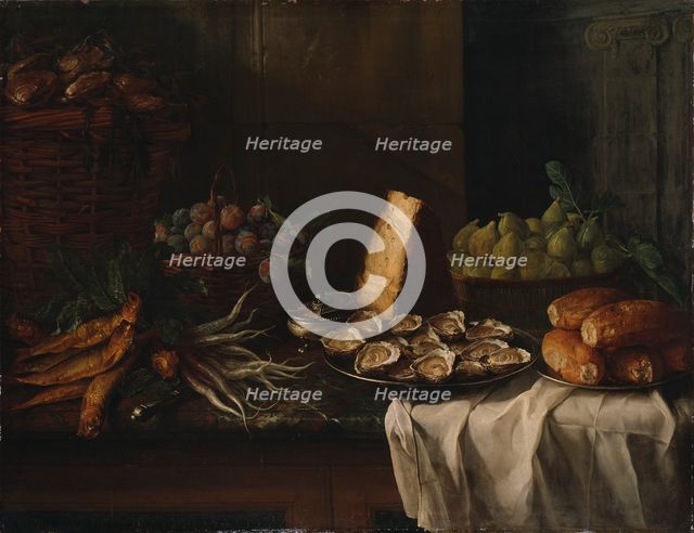 Breakfast Piece with Oysters, 1729. Creator: Alexandre François Desportes.