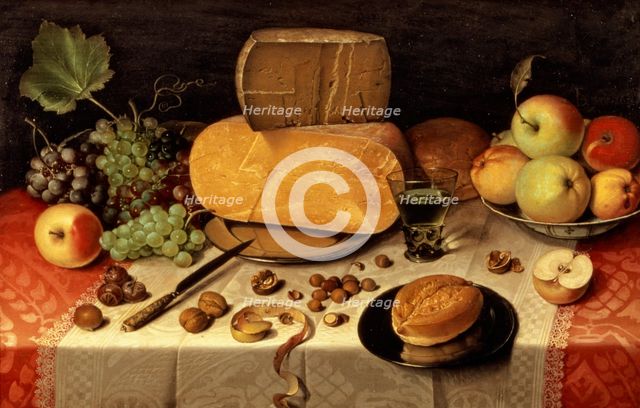  'Breakfast still life', by Floris van Dijck 1613.