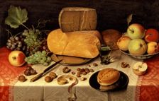 Breakfast still life by Floris van Dijck 1613