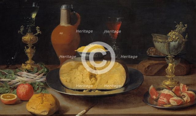 Breakfast Still Life with Cheese and Goblet.