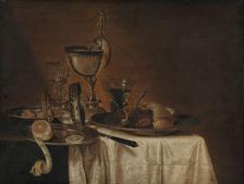 Breakfast Table, Mid 17th century. Creator: Maerten Boelema de Stomme