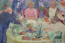 Breakfast table; unfinished. Creator: Hjalmar Hagelstam