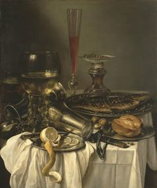 Breakfast with Fish, 1653. Creator: Pieter Claesz