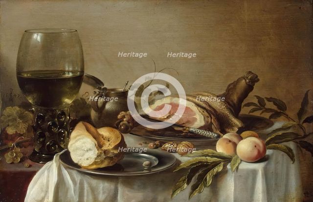 Breakfast with Ham, 1647. Creator: Pieter Claesz.