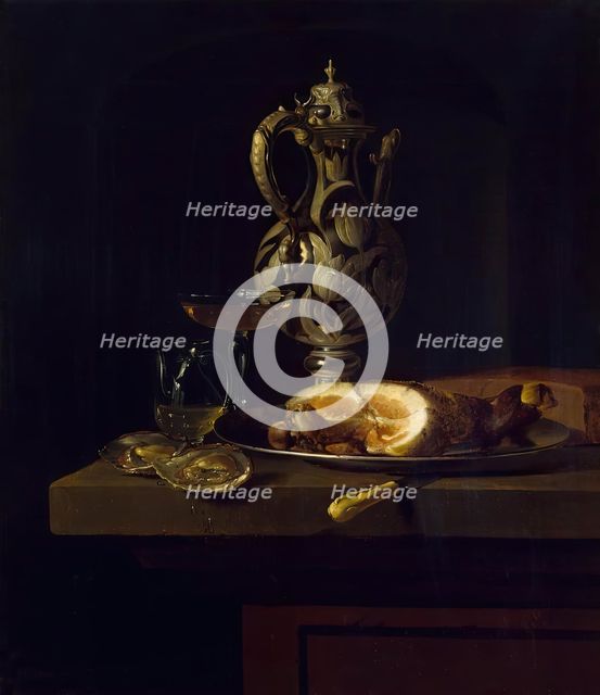 Breakfast with Ham, 1655. Creator: Simon Luttichuys.
