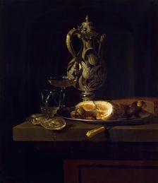 Breakfast with Ham, 1655. Creator: Simon Luttichuys