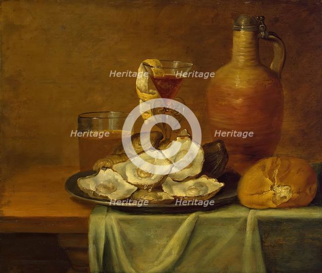 Breakfast with Oysters, 1650. Creator: Jacob Foppens van Es.