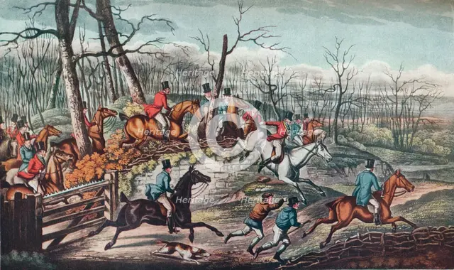 'Breaking Cover', c1824. Artist: Unknown.