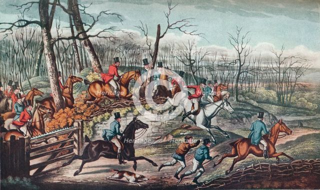 'Breaking Cover', c1824. Artist: Unknown.