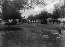 Breaking camp, 1893. Creator: William Cruikshank