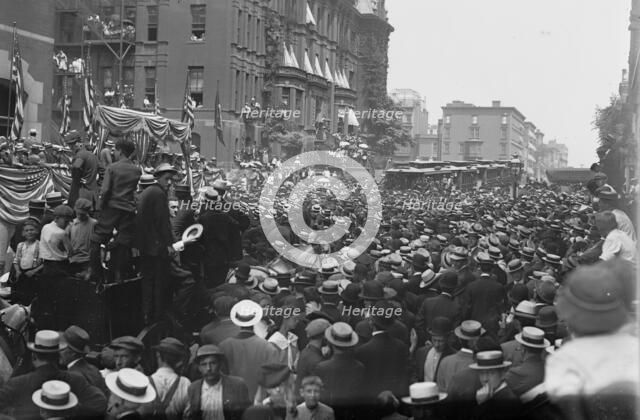 Breaking ground. for New Subway, between c1910 and c1915. Creator: Bain News Service.